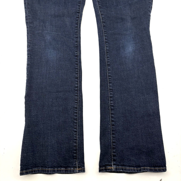 2015 Tommy Hilfiger Dark Wash Mid Rise Curve Bootcut Stretch Jeans Sz 10 32x31" - Picture 4 of 14